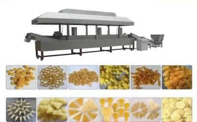 Economic 3D Bugle Fried Snacks Food Production Line Fried Wheat Flour Making Plant