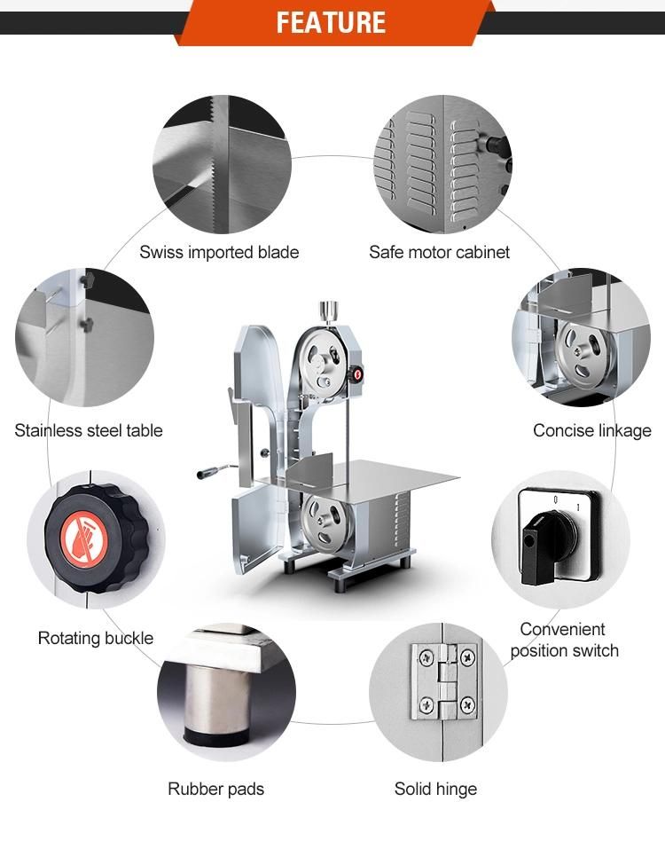 Commercial Meat Bone Saw Machine Suitable for Butcher Shops Hotels Restaurants and Assisting Facilities