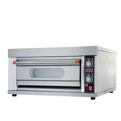 Kitchen Baking Equipment 1 Deck 2 Trays Electric Pizza Oven for Commercial