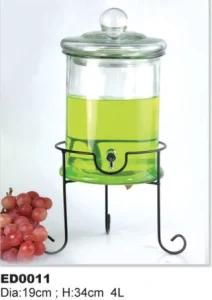 Glass Beverage Jar Dispenser Especial for Juice