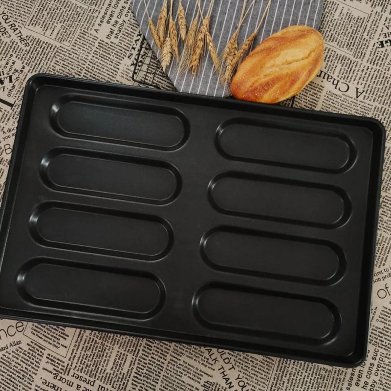 Hot Dog Bun Baking Tray with Non Stick Coating Bakeware Factory