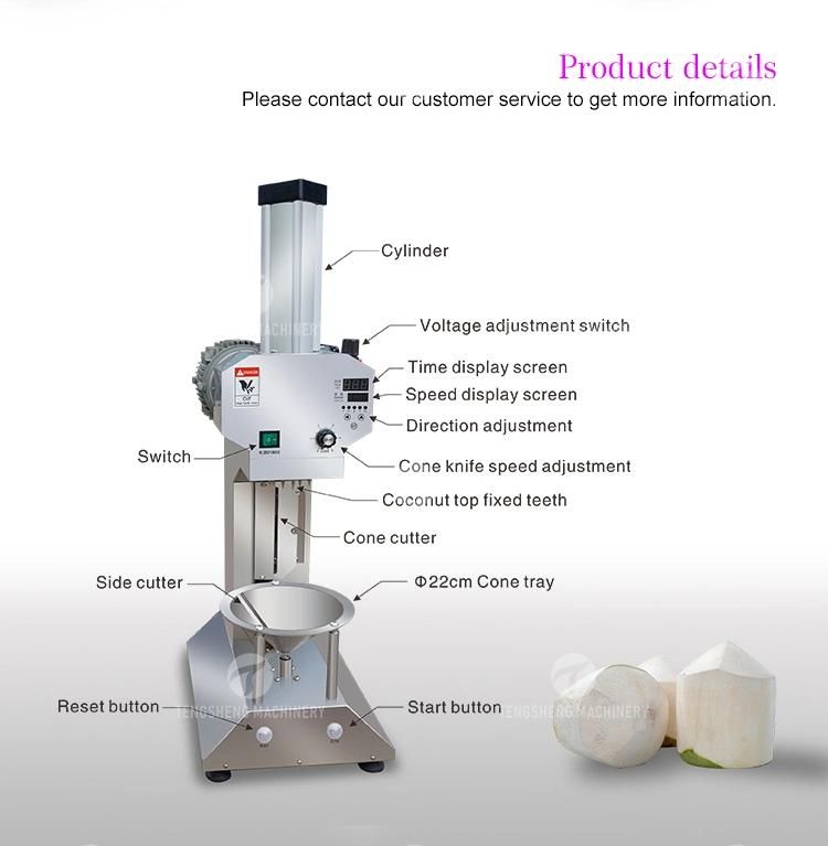 Pemprosesan Minuman Baru Pengilang Automatik Mesin Pengupas Electric Young Coconut Peeling Machine Electric Green Kelapa Peeler Food Processor (TS-P25)