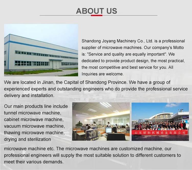 Jy Machinery Lotus Leaf Dryer Microwave Drying Fixing Machine