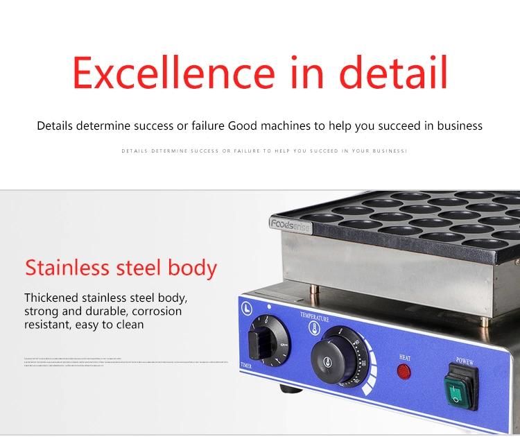 Commercial Electric Pancake Makers Pancake Baker Maker Dorayaki Maker Muffin Making Machine 25PCS Poffertjes Grills