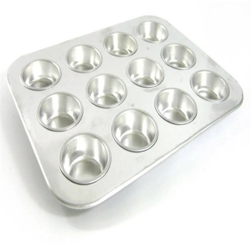 Aluminium Alloy 12PCS Cupcake Small Cake Moulds Set