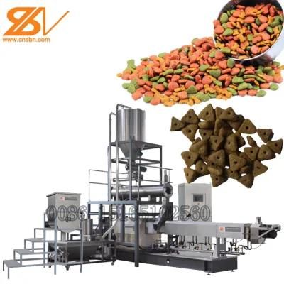 Dog Cat Pet Food Pellet Mill Extruder Automatic Aquaculture Feeding Machine Production ...