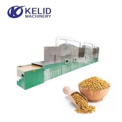 Tunnel Spice Curry Fenugreek Powder Industrial Drying Sterilization Microwave Equipment