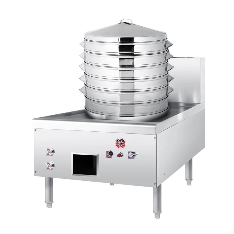 Gas Chinese Single Dim Sum Steamer, Bun Steamer, Food Steamer