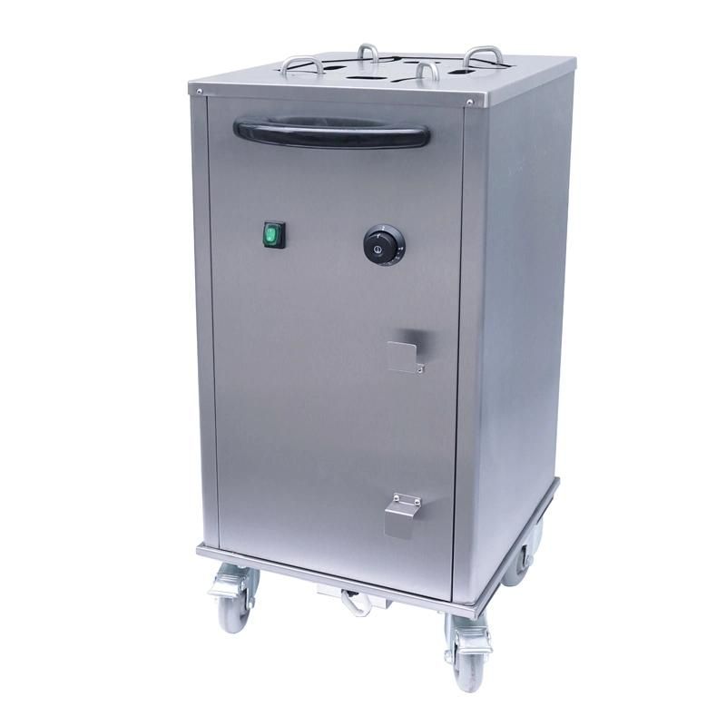 Commercial Electric Drop in Plate Warmer Cart - 40 Plates