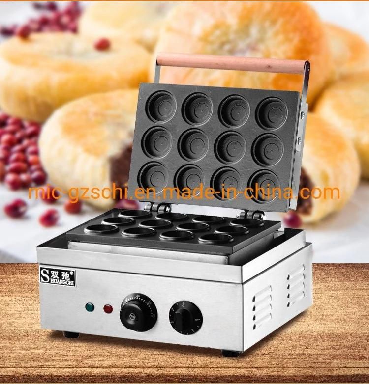 Electric Non Stick 5 Holes Red Bean Cake Wheel Pie Snack Vending Food Machine