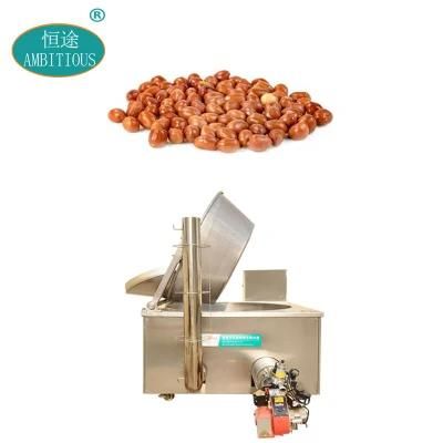 Gas Heating Nuts Fryer Machinery Fried Peanut Frying Machine