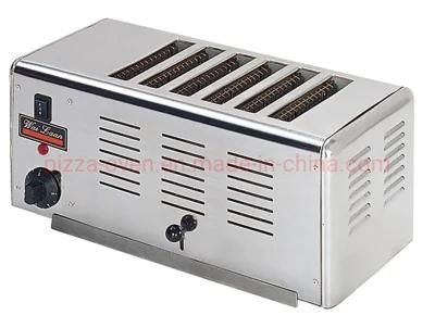 Snack Equipment Full Ss 6 Slot Toaster Machine