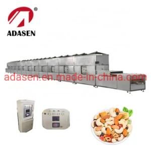 Tunnel Conveyor Belt Microwave Almond Seeds Baking and Sterilization Equipment