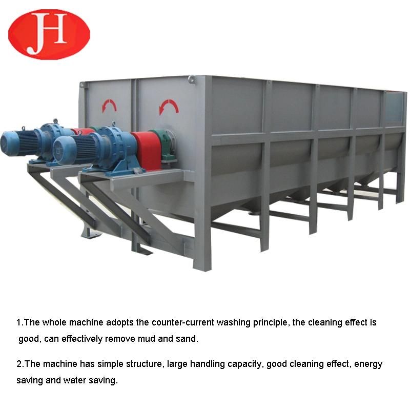 Customized Cassava Starch Cleaning Machine 50 T/H Paddle Washer Cassava Washing Cleaner