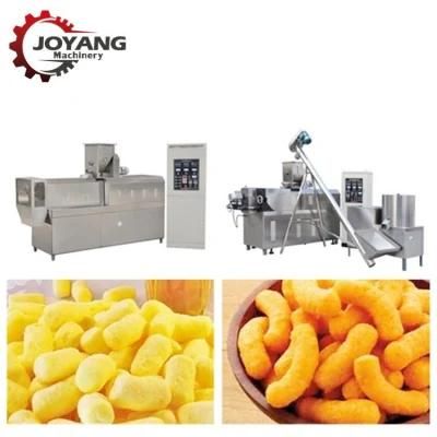 Cheese Puffed Corn Cracker Snack Machine Sweet Puffs Extruder Line