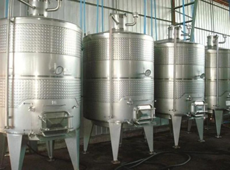 500L-20000L Double Layer Fermentation Storage Tank with Agitator