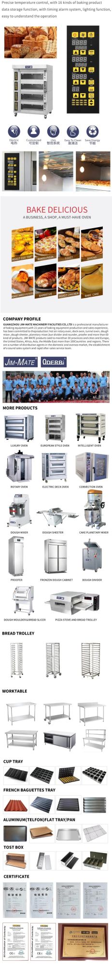 Stainless Steel 4 Deck 8 Trays Electric Baking Machine Professional Deck Oven Bakery Equipment Kitchen Equipment with Stone for Bread