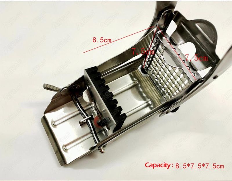St45 Manual Potato Chips Cutter Vegetable Strips Slicer Shredder 8*8 & 12*12mm French Fries Cutter Cutting Machine with Sucker