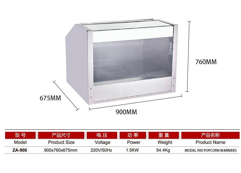 Bosker Popcorn Display Cases Popcorn Showcase Warmer Counter Staging Cabinet