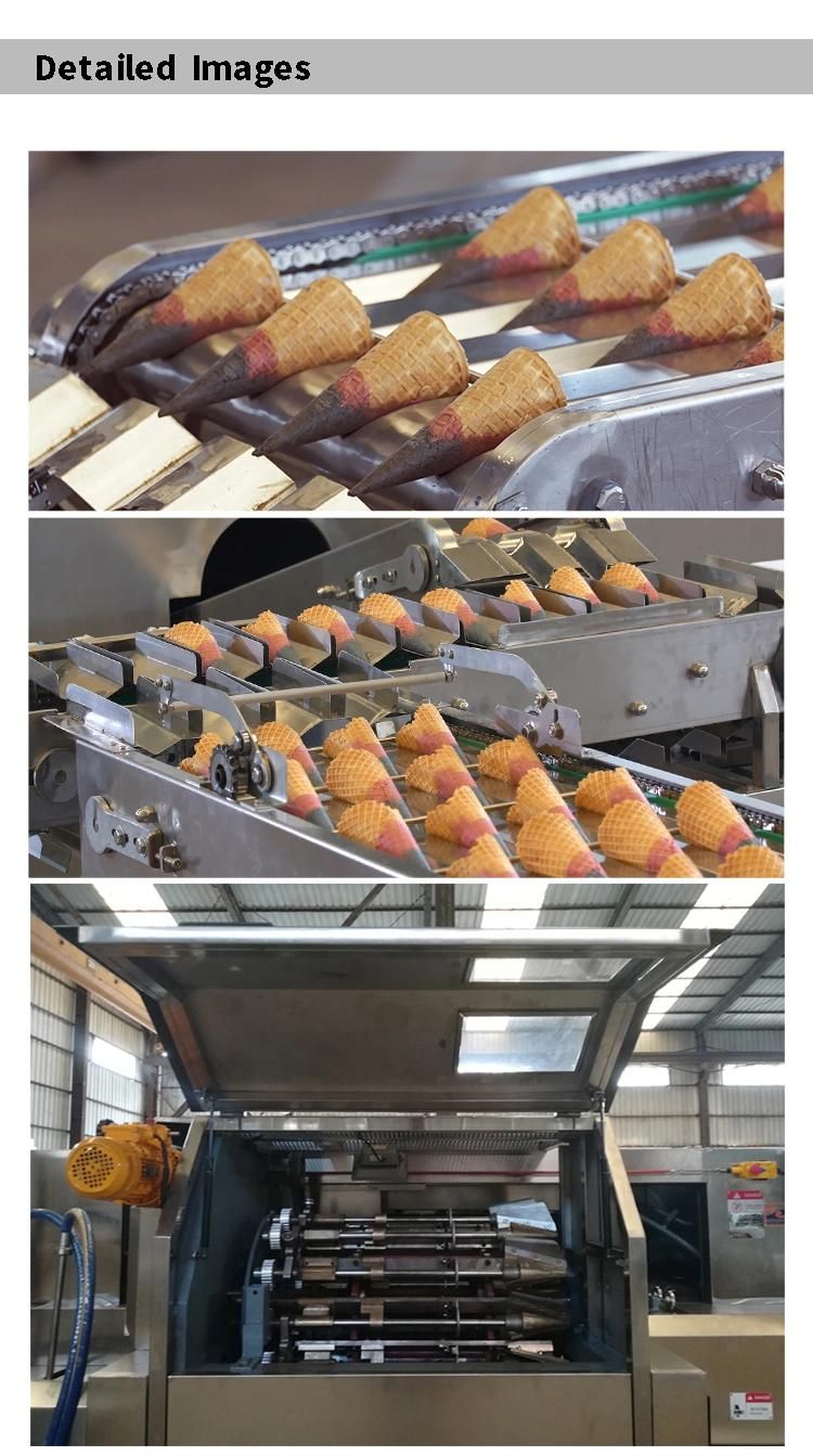 Automatic 33 Pieces 5 Meters Long Baking Tray Roll Sugar Cone Machine, with After-Sales Service