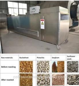 Electric Continuous Feeding Nut Roasting Machine for Rice, Barley, Soybean, Peanut, Oats, ...