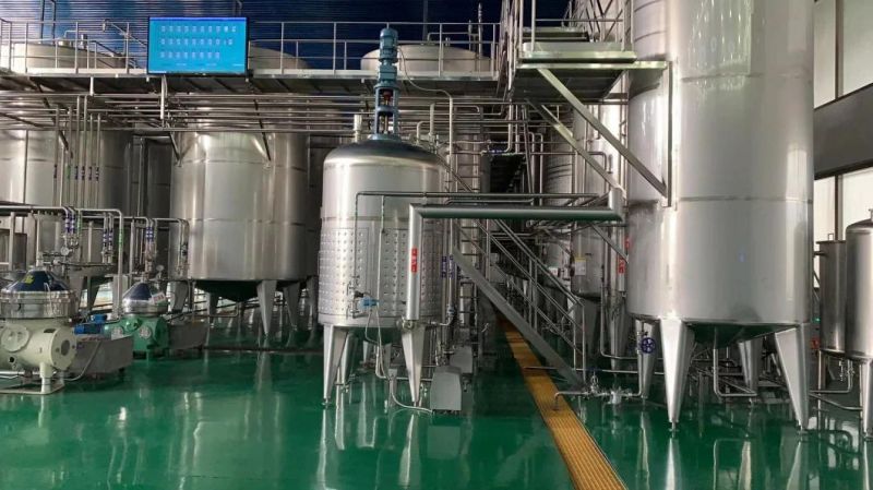 Carbonated Soft Drink Processing Plant CO2 Injection Mixing Tank / Juice Beverage Mixer