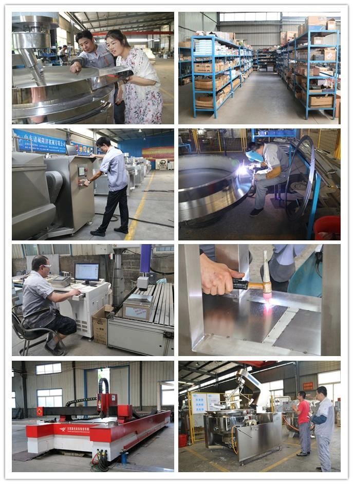 Industrial Commercial Fruit Jam Bean Paste Sauce Nougat Candy Cooking Jacketed Kettle by Ce SGS Approved
