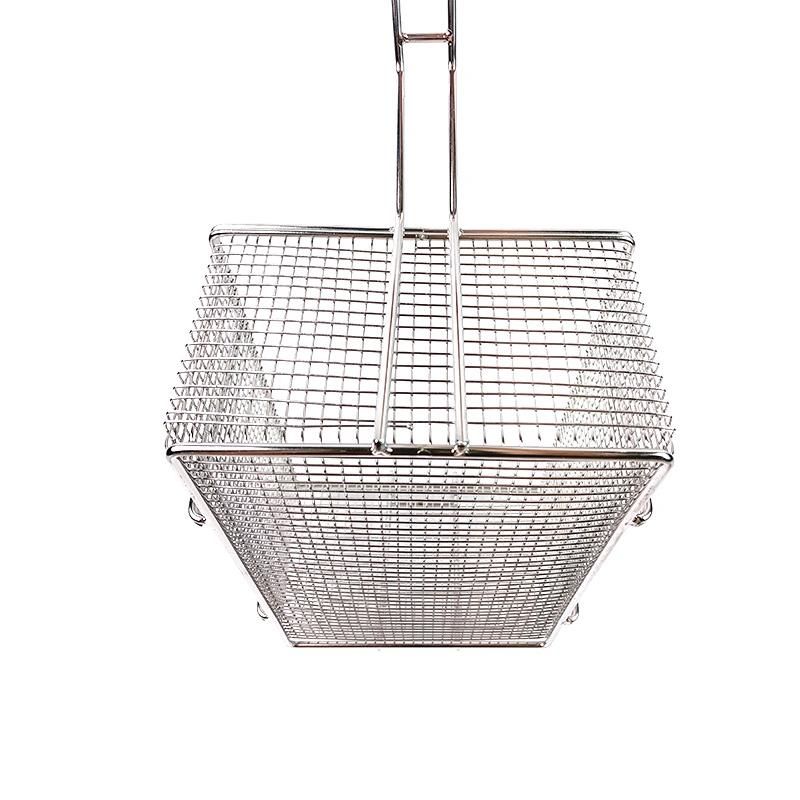 Stainless Steel Fryer Basket with Front Hook