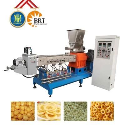 Puffing Corn Grits Food Making Line Puffed Flake Stick Machine