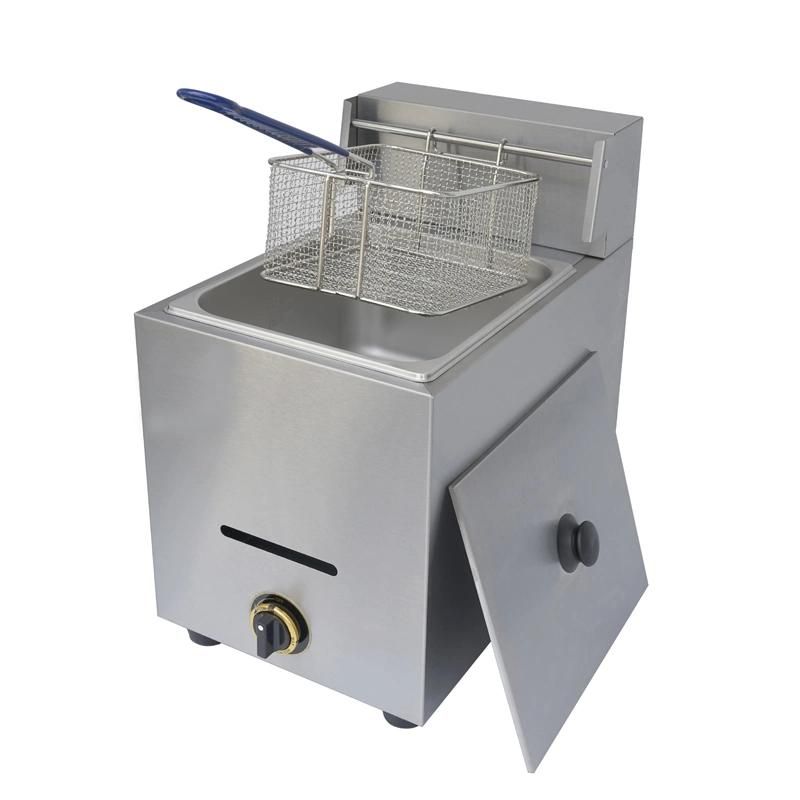 Commercial Stainless Steel Single Tank Gas Fryer