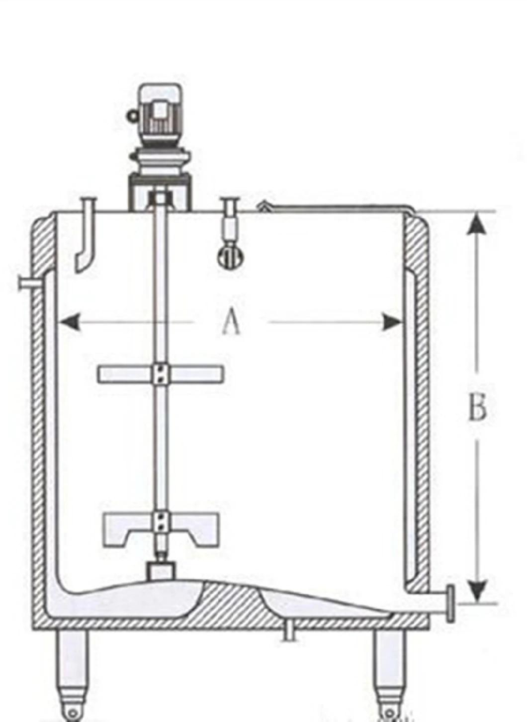 Fruit Juice Ice Cream Aging Mixing Pasteurizer Tank Price