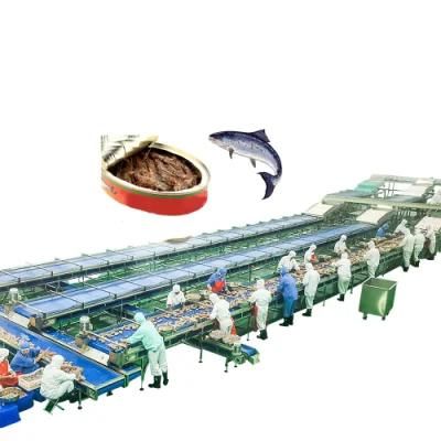 Canned Fish Production Line Tuna Vacuum Canning Machine