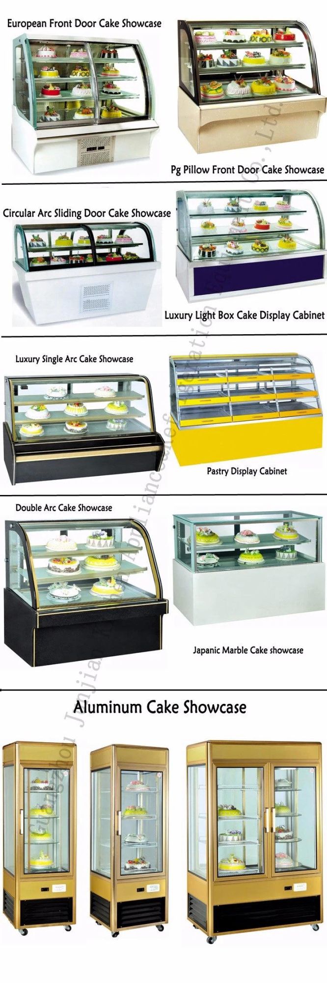 Rg Pillow Foot Commercial Cake Cooler Display Cabinet