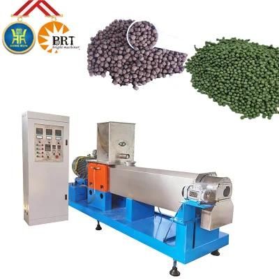 Twin Screw Machine Make Tilapia Fish Feeds Food Pellets Manufacturer