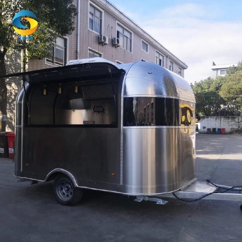 Guangzhou Factory Custom Food Cart Australian Standard Food Truck BBQ Trailer Mobile Food Trailer Car for Sale