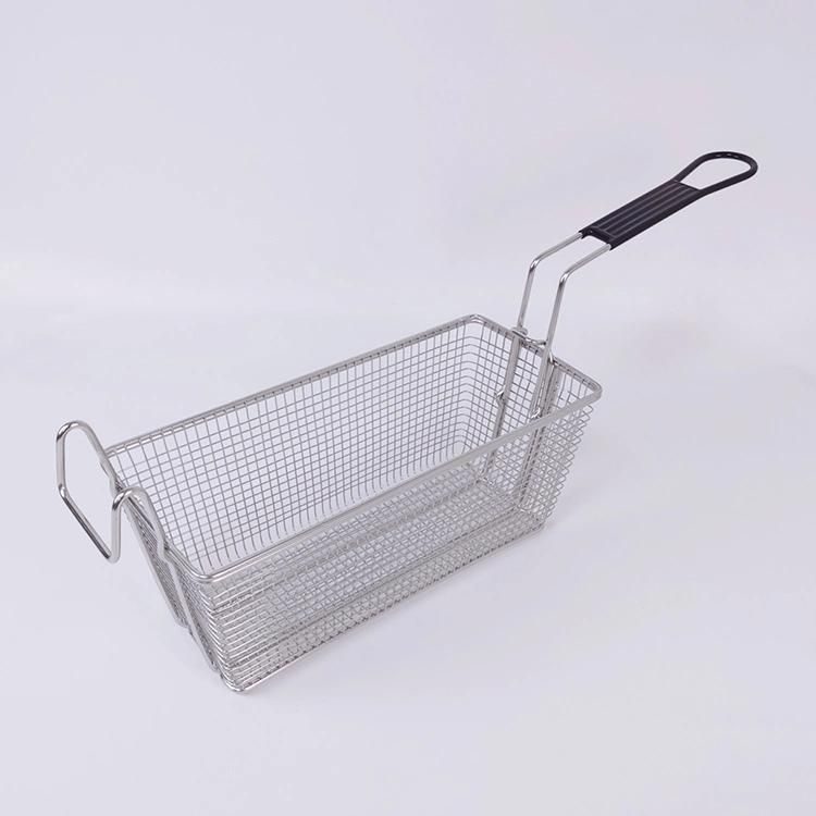 9 Gallon Large Deep Fry Basket Stainless Steel Fryer Basket for Frying Serving Food with Detachable Handle