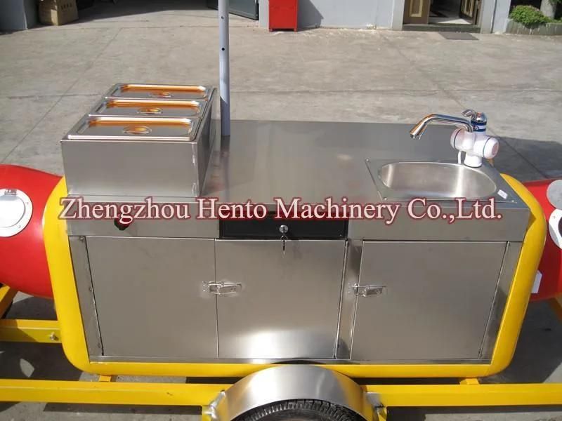 High Quality Stainless Steel Mobile Hot Dog Cart