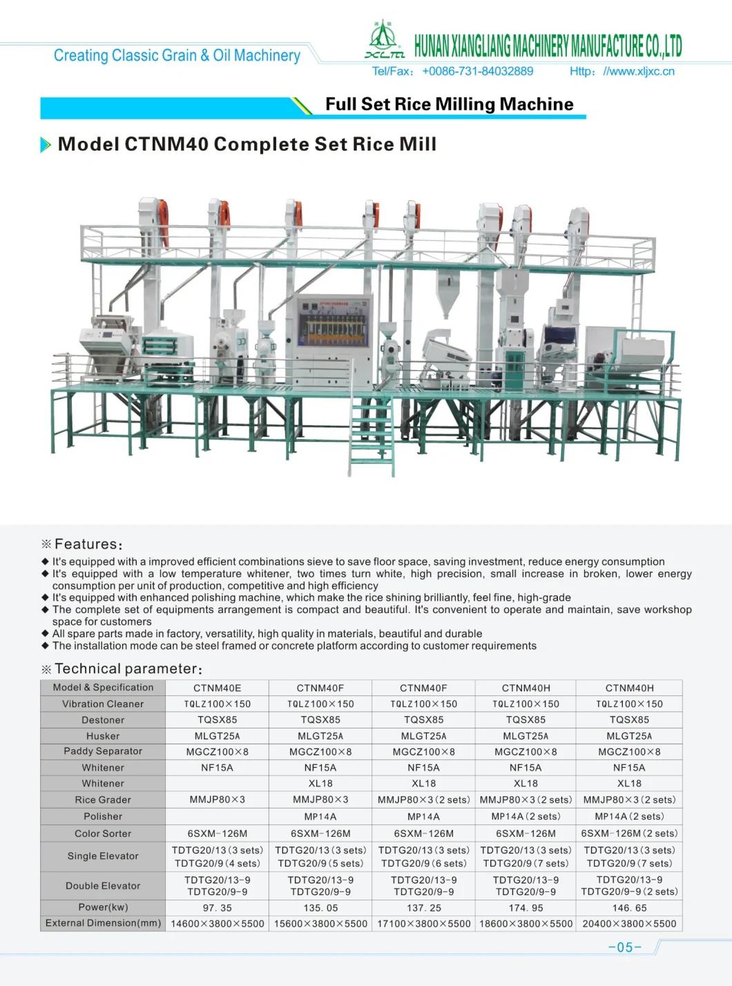 China Top Quality Rice Milling Manufacture Supply Complete Set Rice Mill, Rice Mill Plant Capacity 40 Tons Per Day