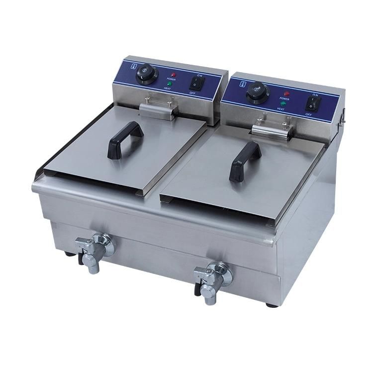 20L Commercial Electric Countertop Deep Fryer for Fried Chicken