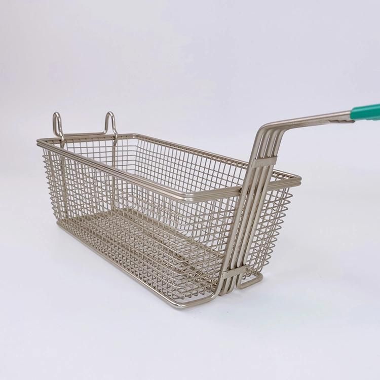 Restaurant Iron Wire Mesh Deep Fat Chip Fish Fryer Basket French Fries Holder Layered Fat Fryer Basket