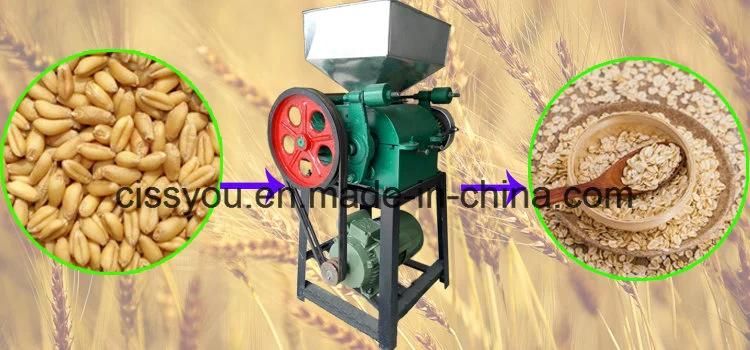 China Oat Beans Rice Corn Flakes Flaking Making Machine