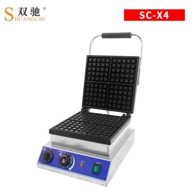 Stainless Steel Single Head Square Waffle Baker Machine for Wholesale