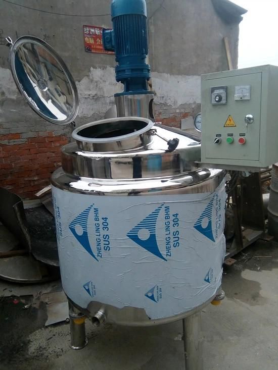 Half Open Lids Electric Heating Steam Heating Mixing Tank Price