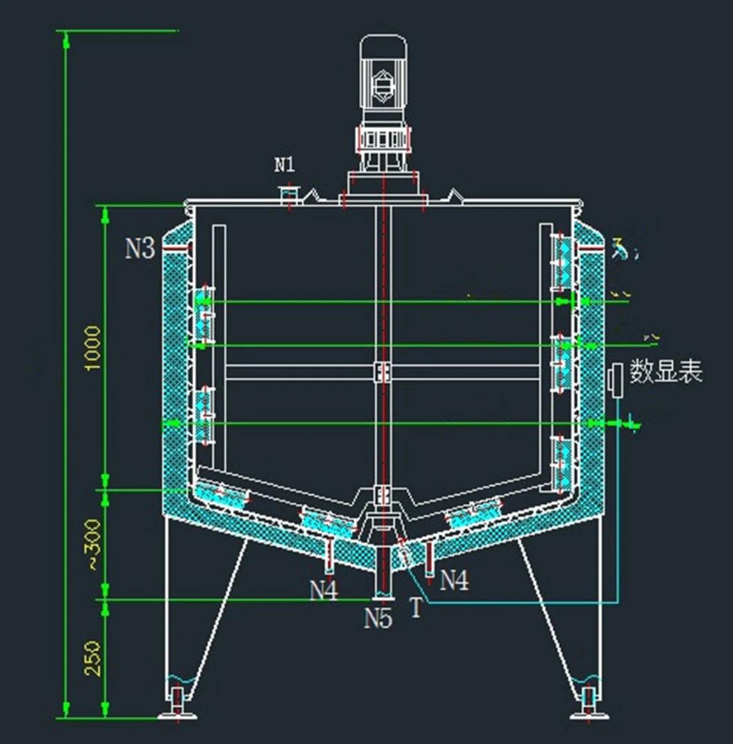 Stainless Steel Ice Cream Aging Tank Mixing Tank for Factory