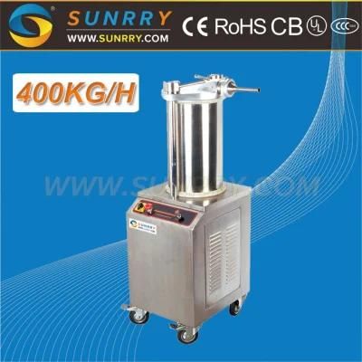 Stainless Steel Electric Vacum 400kg/Hr Sausage Filler Machine