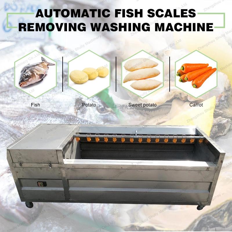 Automatic Shell Conch Sea Fish Scales Removing Fruit Washing Machine