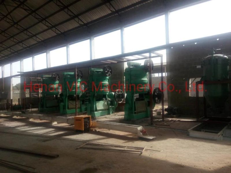 Oil crop seed oil production line