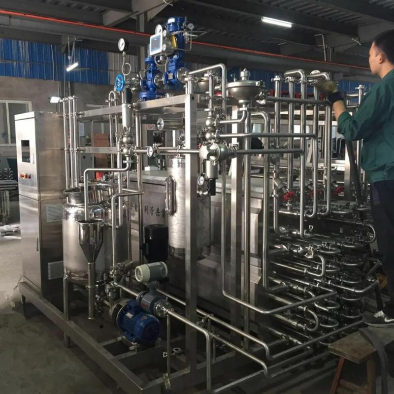 Sanitary Steam Full Automatic Flash Uht Tubular Sterilizer for PLC