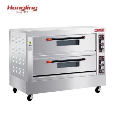 Guangzhou Hongling Food Machinery/ Bread Machine/ 2-Deck 6-Tray Electric Oven