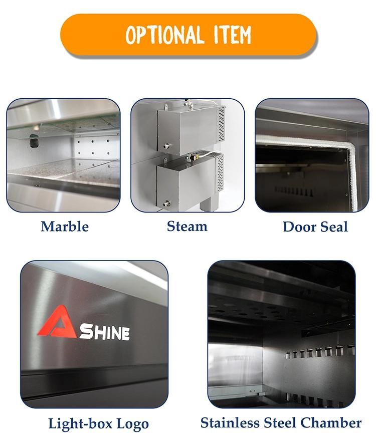 Professional Manufacturer of Commercial Baking Machinery 1 2 3 Deck Bakery Equipment Pizza Oven Food Machinery Baking Oven